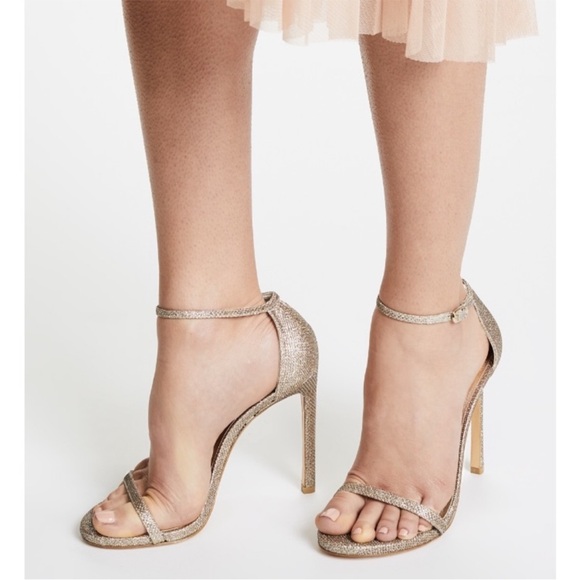 Stuart Weitzman Nudist High Heel Sandals - Picture 2 of 10